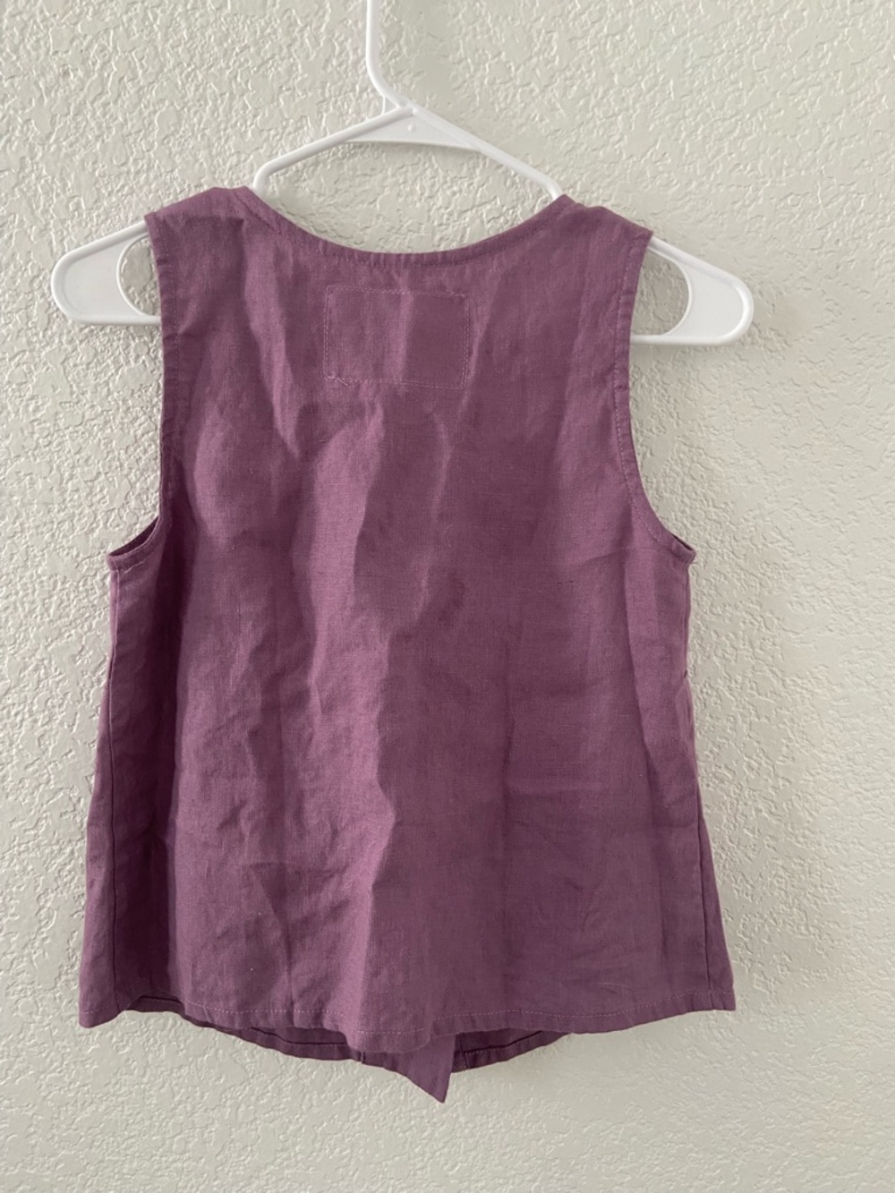 Not Perfect Linen Mijas bow tie linen blouse - Picture 3 of 4